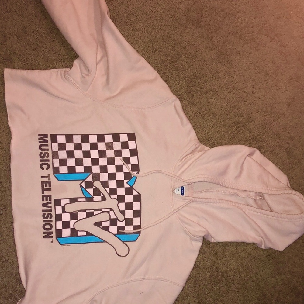 Women’s Cropped Pink MTV hoodie